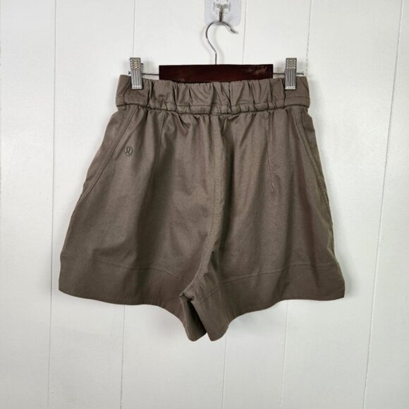Lululemon Cinchable Waist High Rise Woven Shorts 3.5" Nomad Womens XXS - Picture 6 of 8